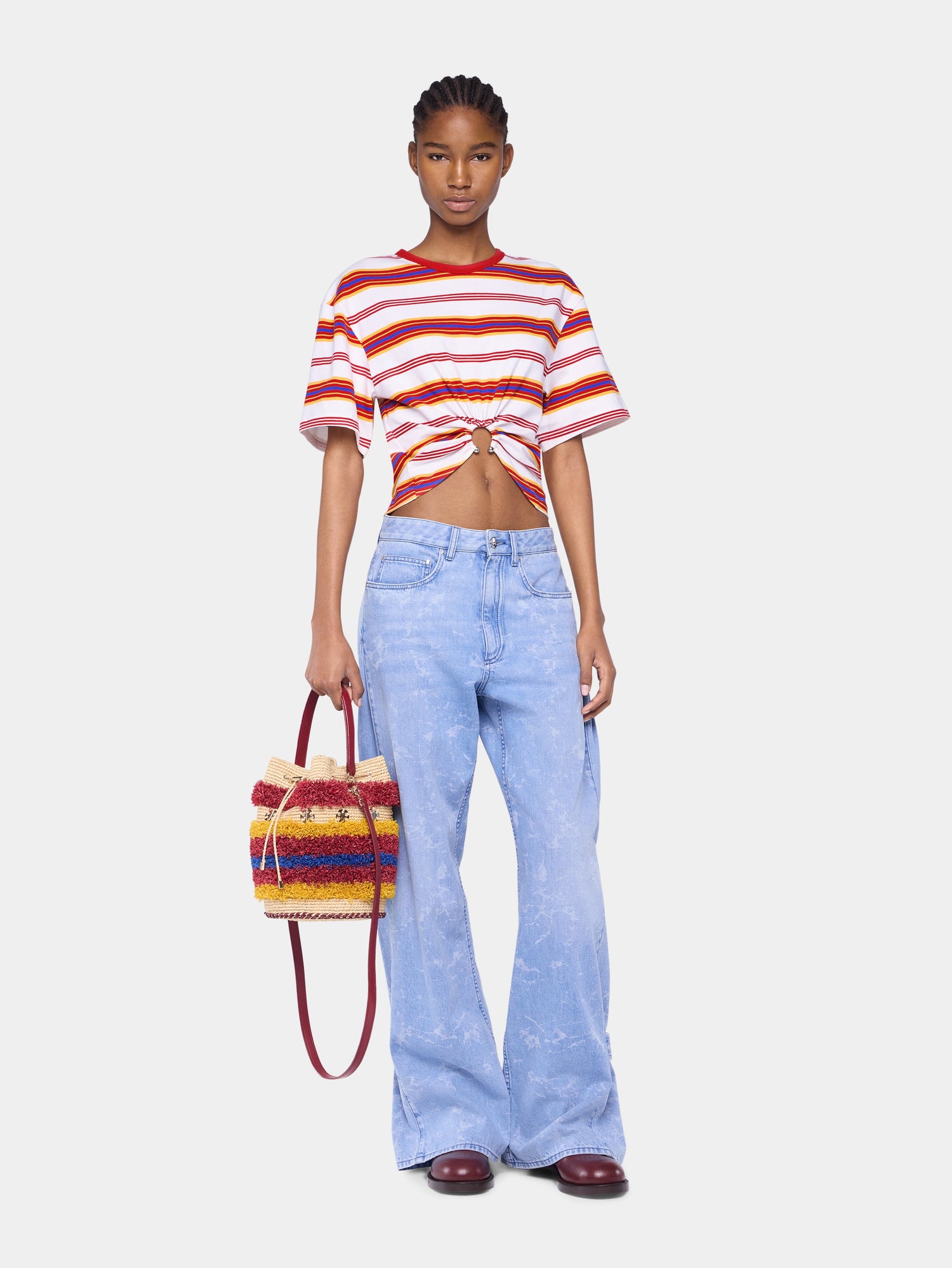 TEE-SHIRT CROPPED EN COTON