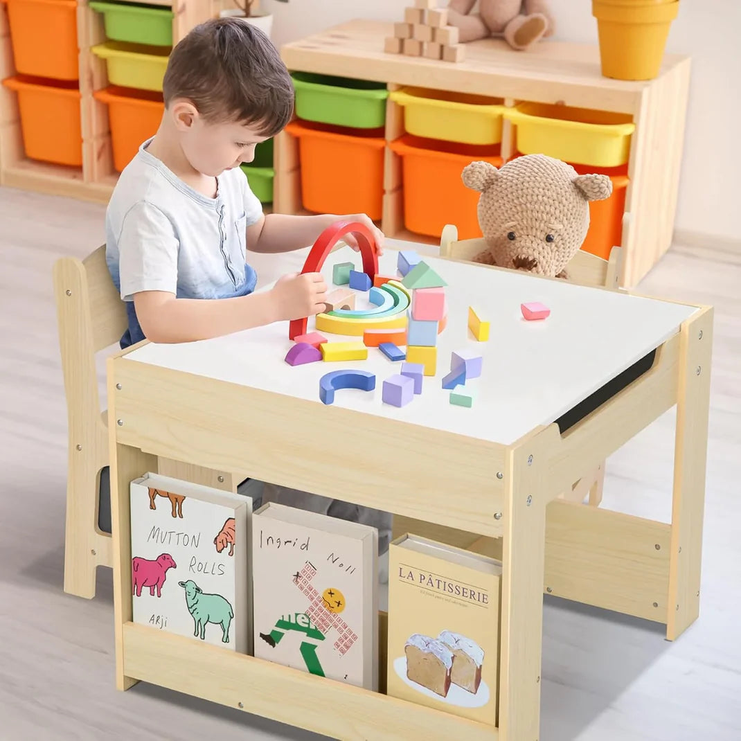 Amelori™ | Table de Jeu Polyvalente – Sécurisée & Amusante pour Enfants