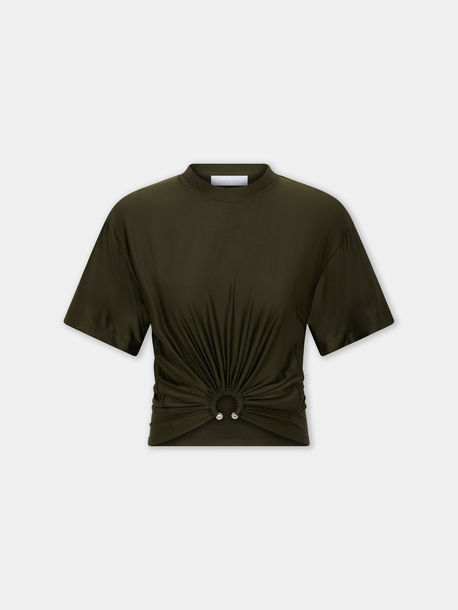 TEE-SHIRT CROPPED EN VISCOSE