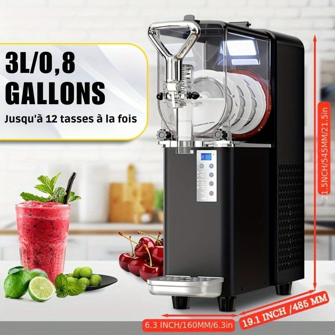 Friseo™ | Machine à Granités Slim 3L – Compacte 0,8 Gal, Idéale pour Maison & Événements