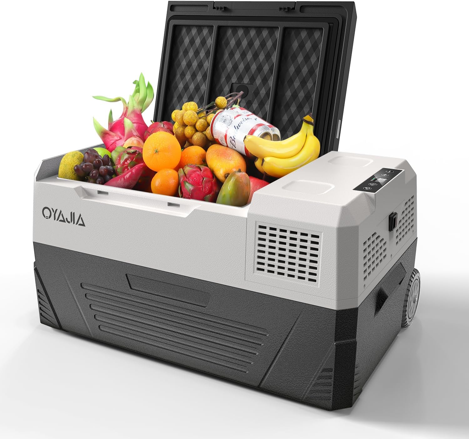 Frostigo™ | Glacière Frigo Voiture 38L, Double Alimentation 12/24V & 100-240V, Contrôle App, -20℃ à 20℃