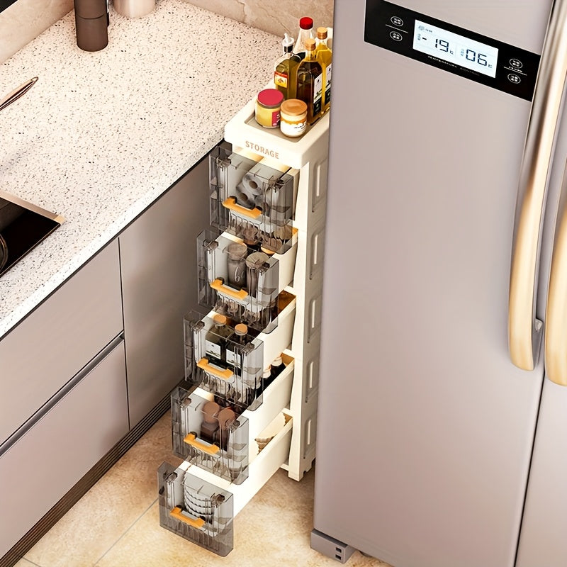 Gabria™ | Armoire à Tiroirs Fine, Organisateur Multifonctionnel pour Espaces Réduits