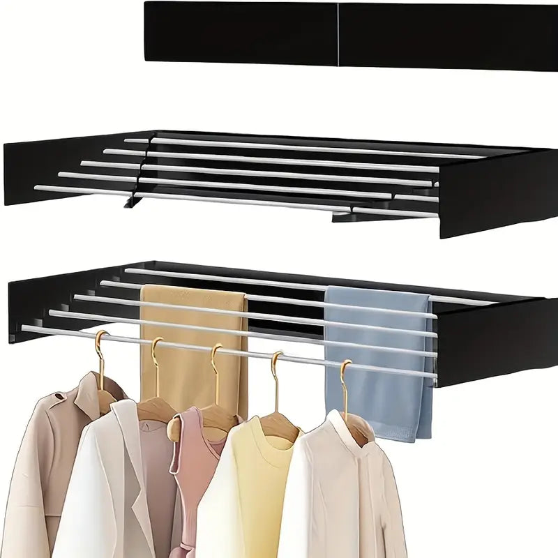 Flevora™ | Étendoir mural gain de place, capacité 20 kg