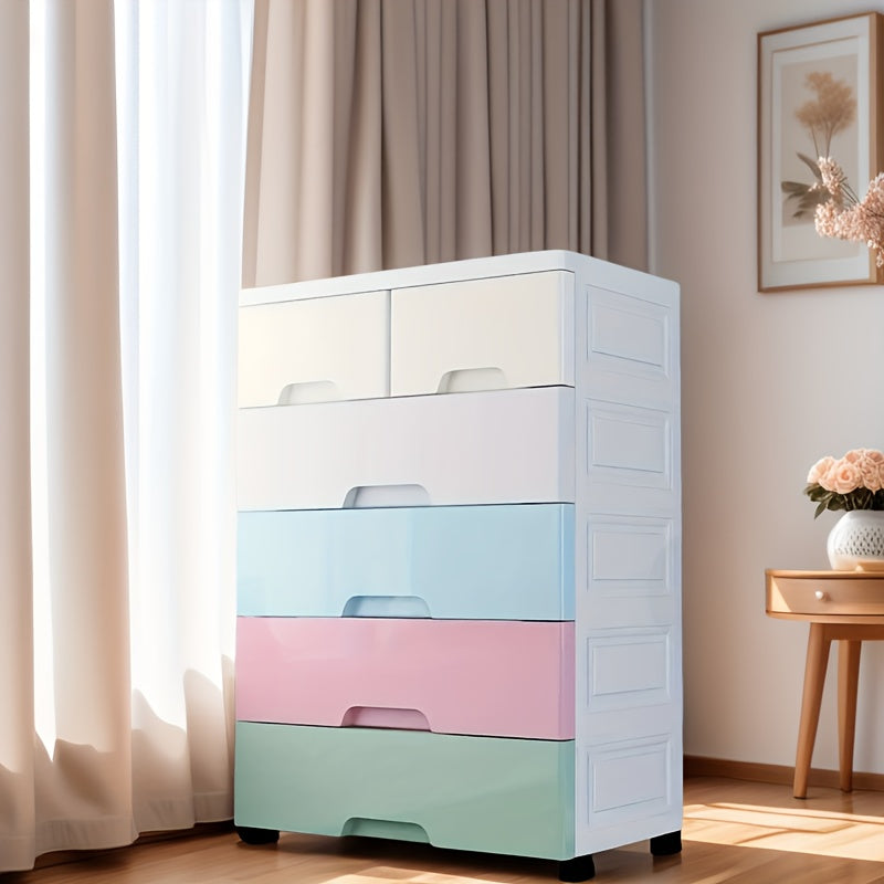 Storvex™ | Armoire de Rangement Grande Capacité avec Tiroirs Coulissants & Roulettes