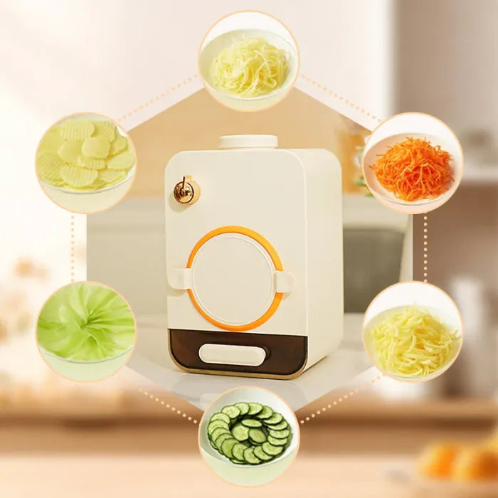Cutrix™ | Coupe-Légumes Électrique & Râpe de Cuisine, Outil Polyvalent de Préparation