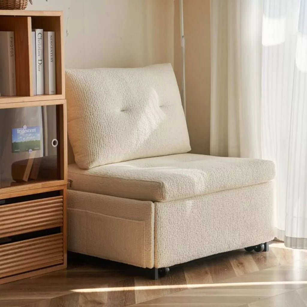 Allura™ | Canapé-Lit 1 Place Pliable avec Coussin, Fauteuil Relax, Mini Canapé Bas, Montage Facile